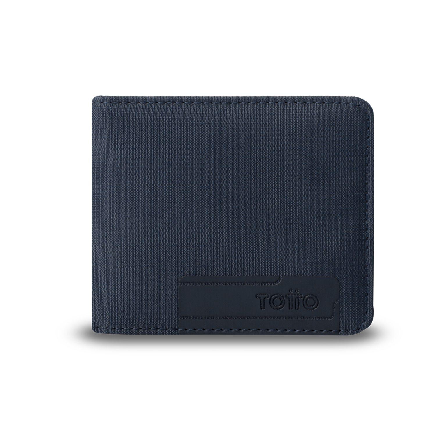 Billetera Hombre Falangero con RFID Blocker Azul -0