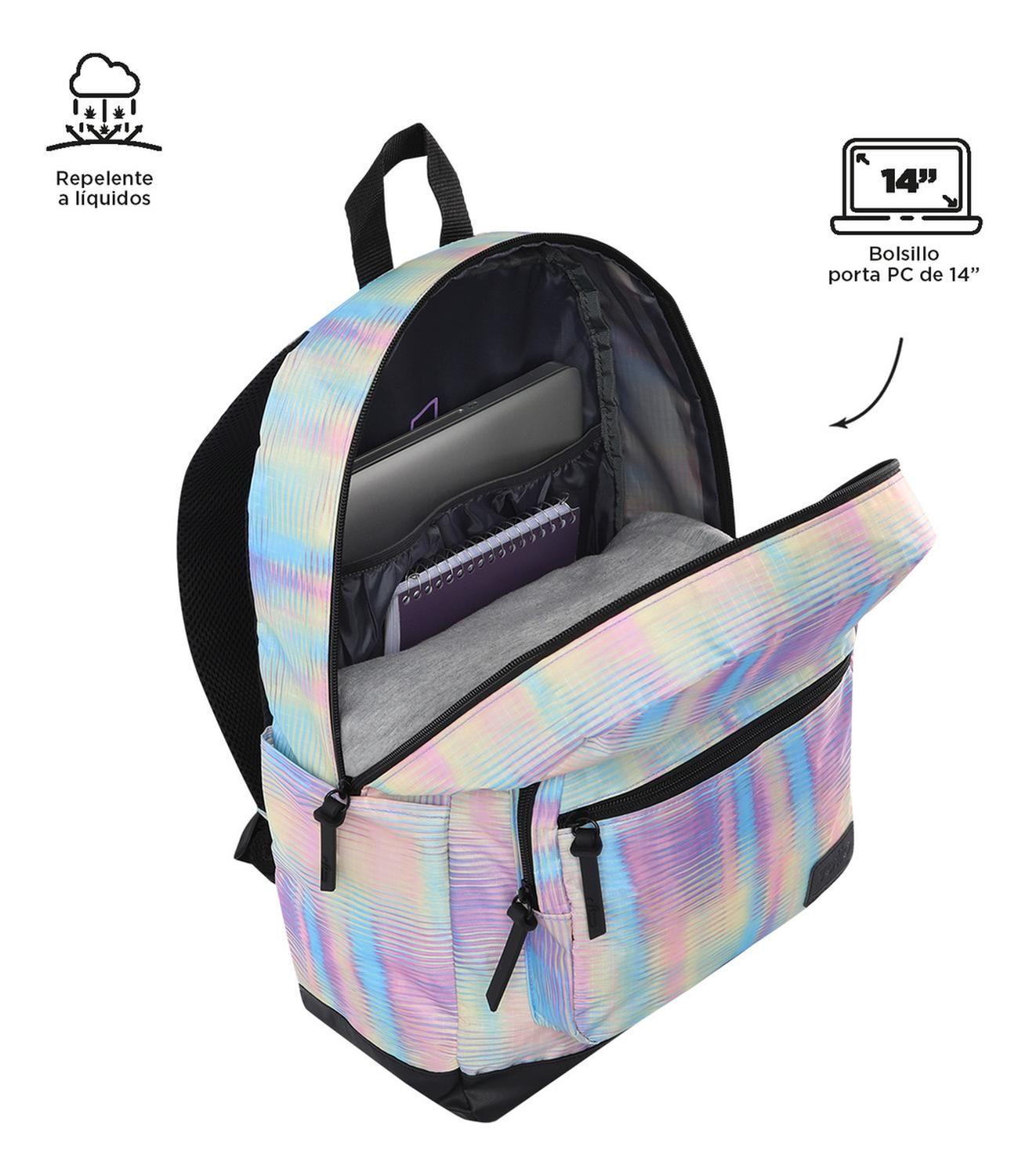 Mochila Mujer Totto Tocax Blanco Prism-4