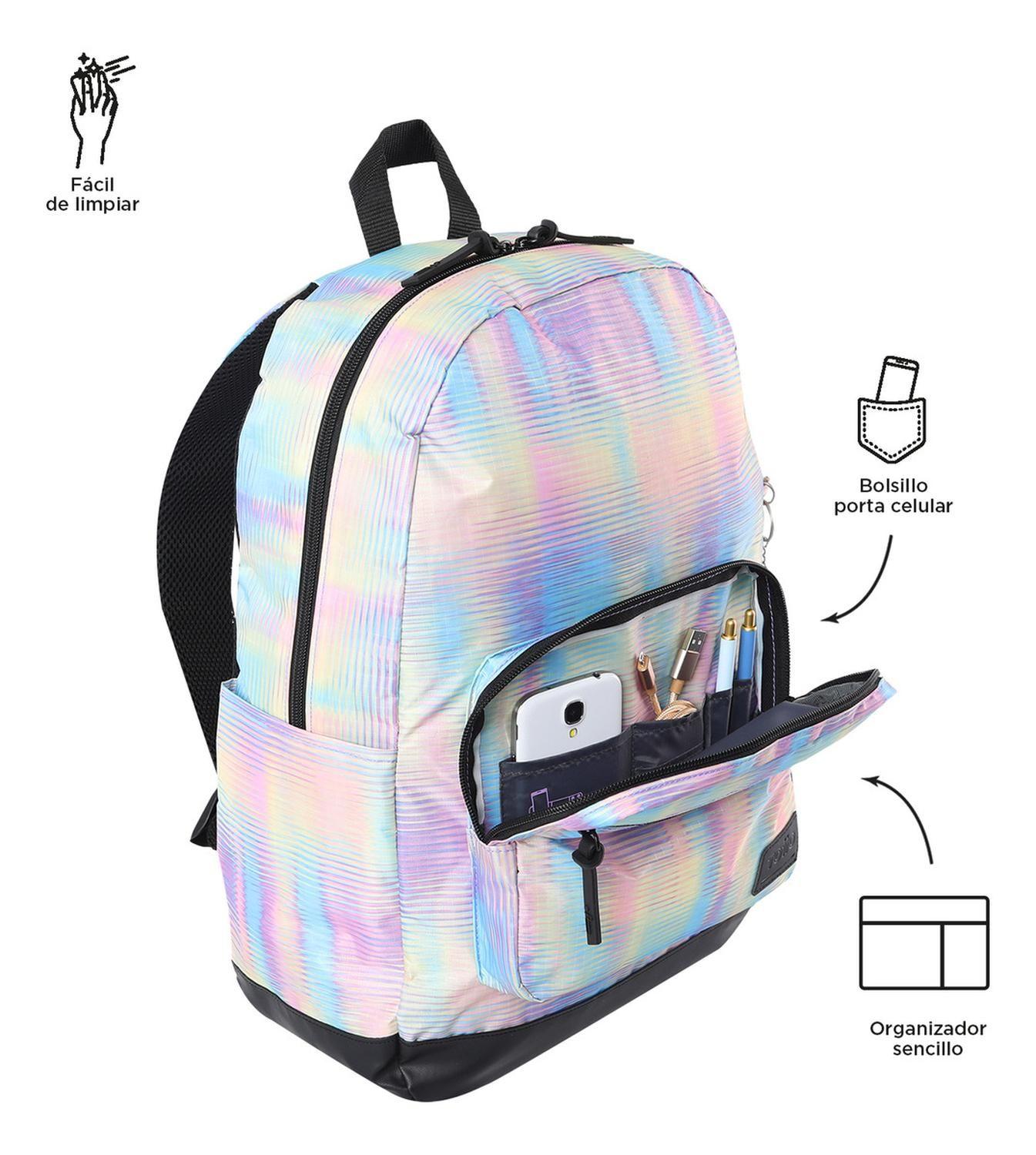 Mochila Mujer Totto Tocax Blanco Prism-5