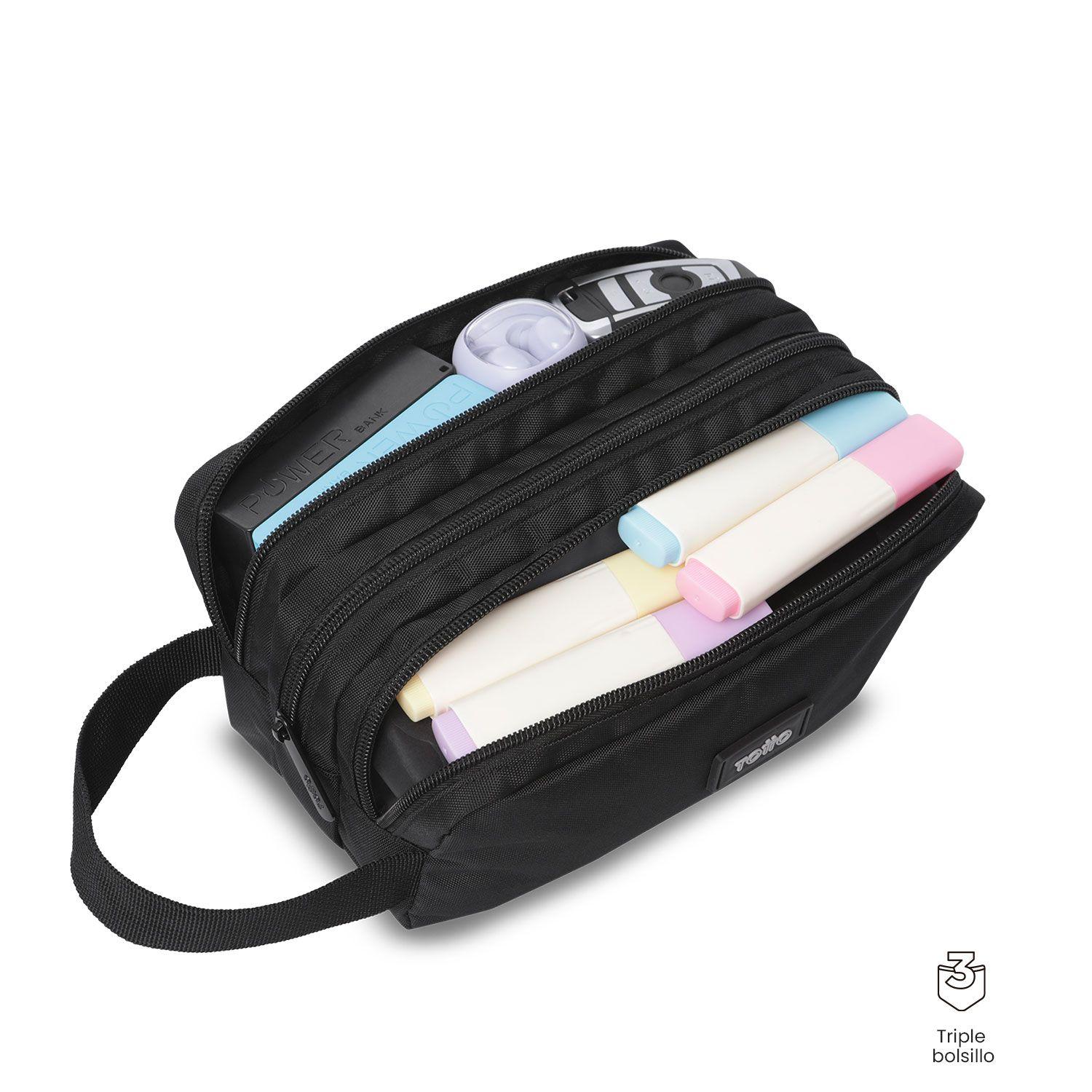 Estuche Multiuso Trik Grande Negra-3