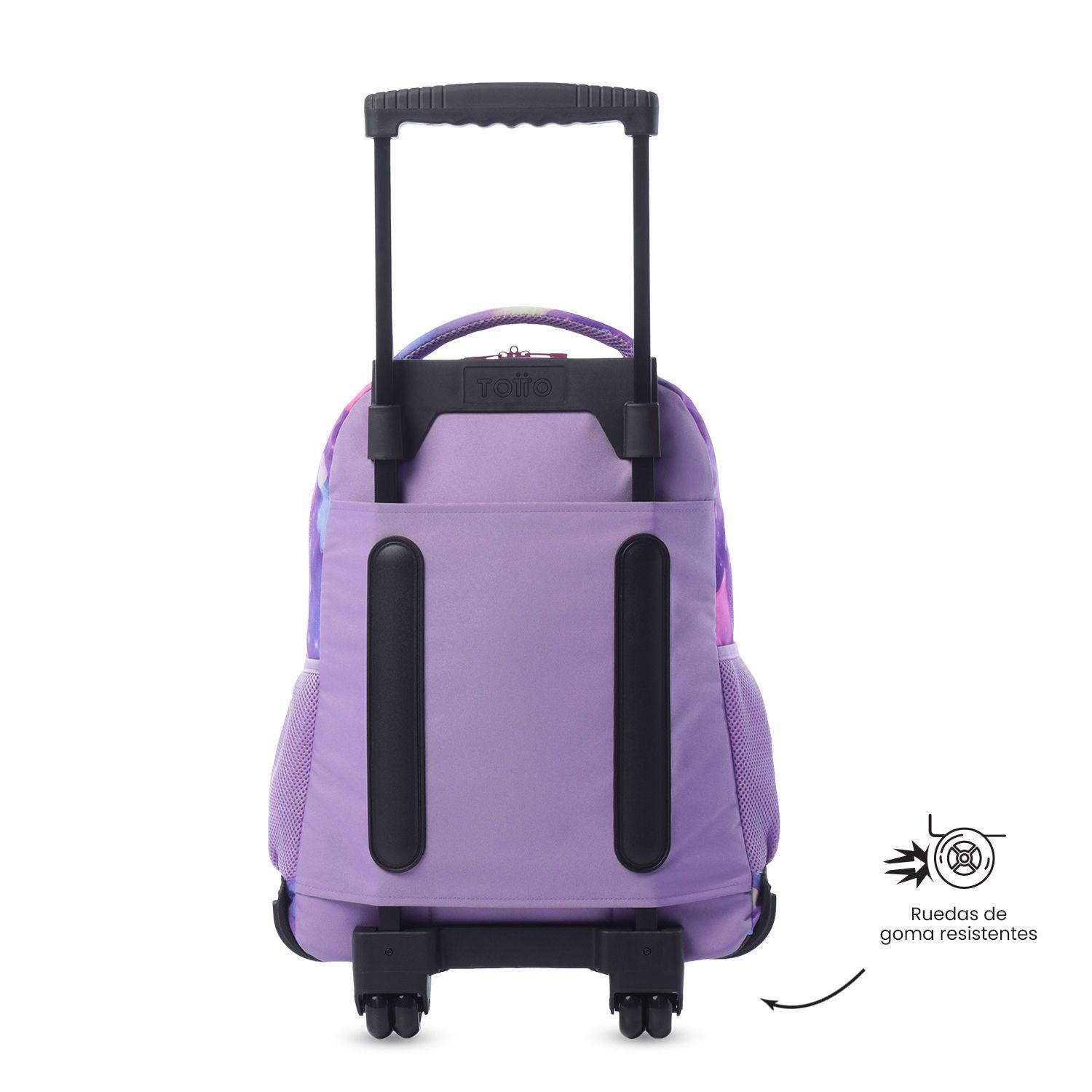 Mochila para Niña con ruedas Skl Grande Rosado-3