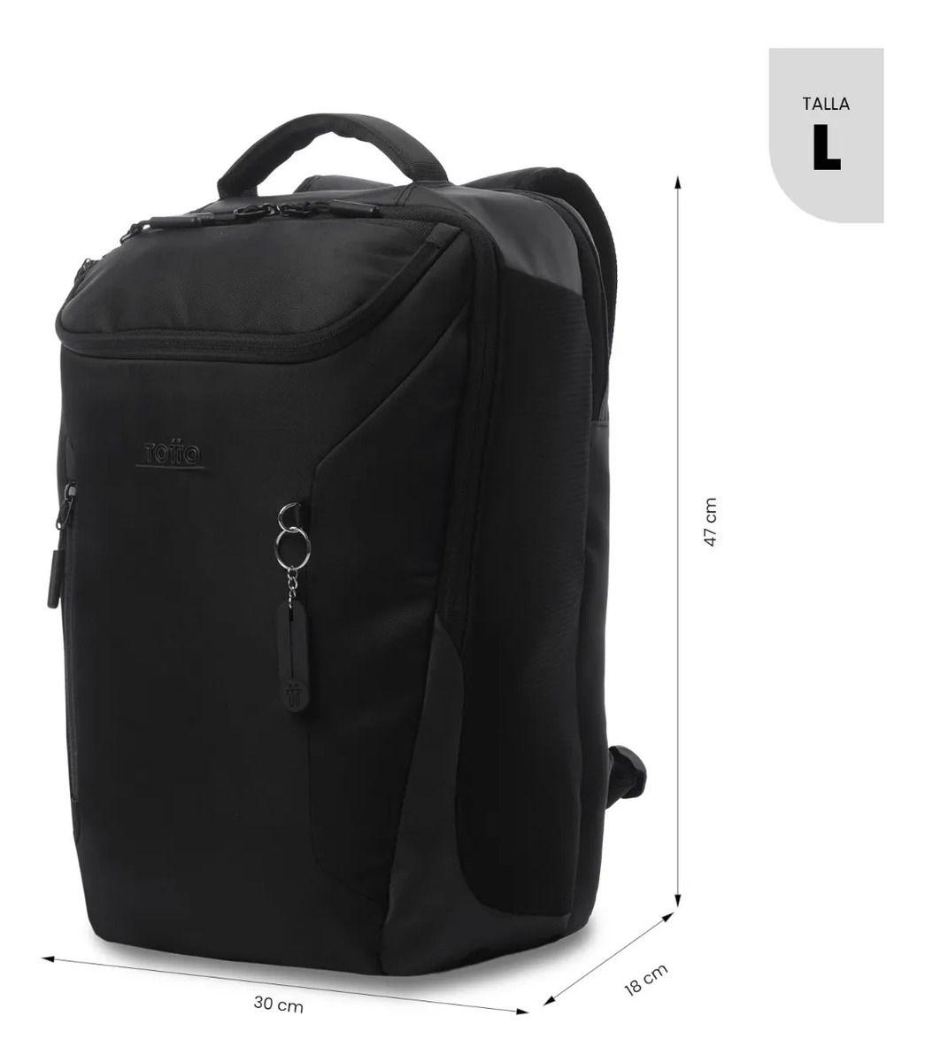 Mochila Ejecutivo Porta Pc 15  Tork Negro Hombre-2