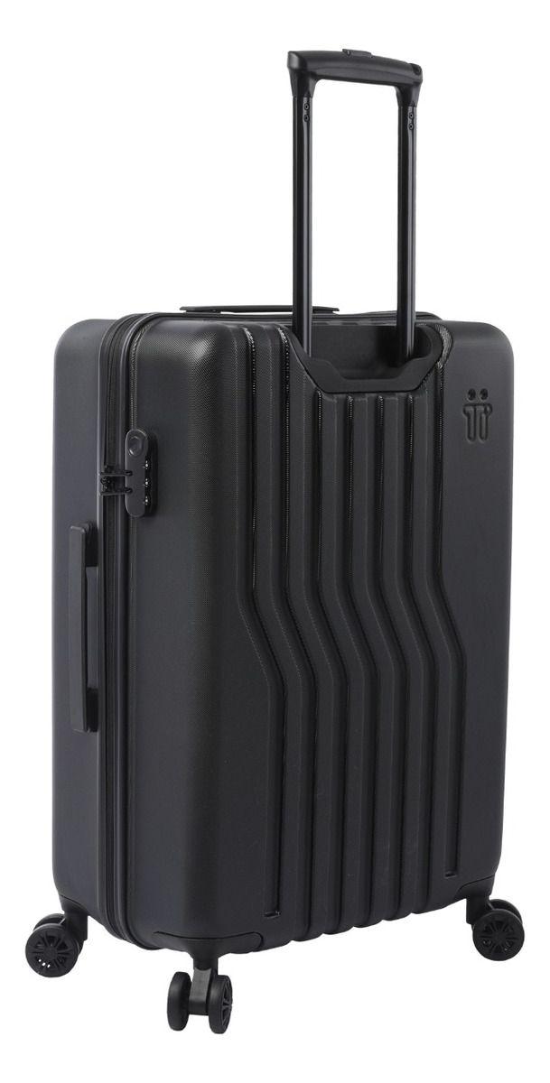 Maleta Totto Nomad Negra Mediana Ruedas 360° Moderna y Funcional-3