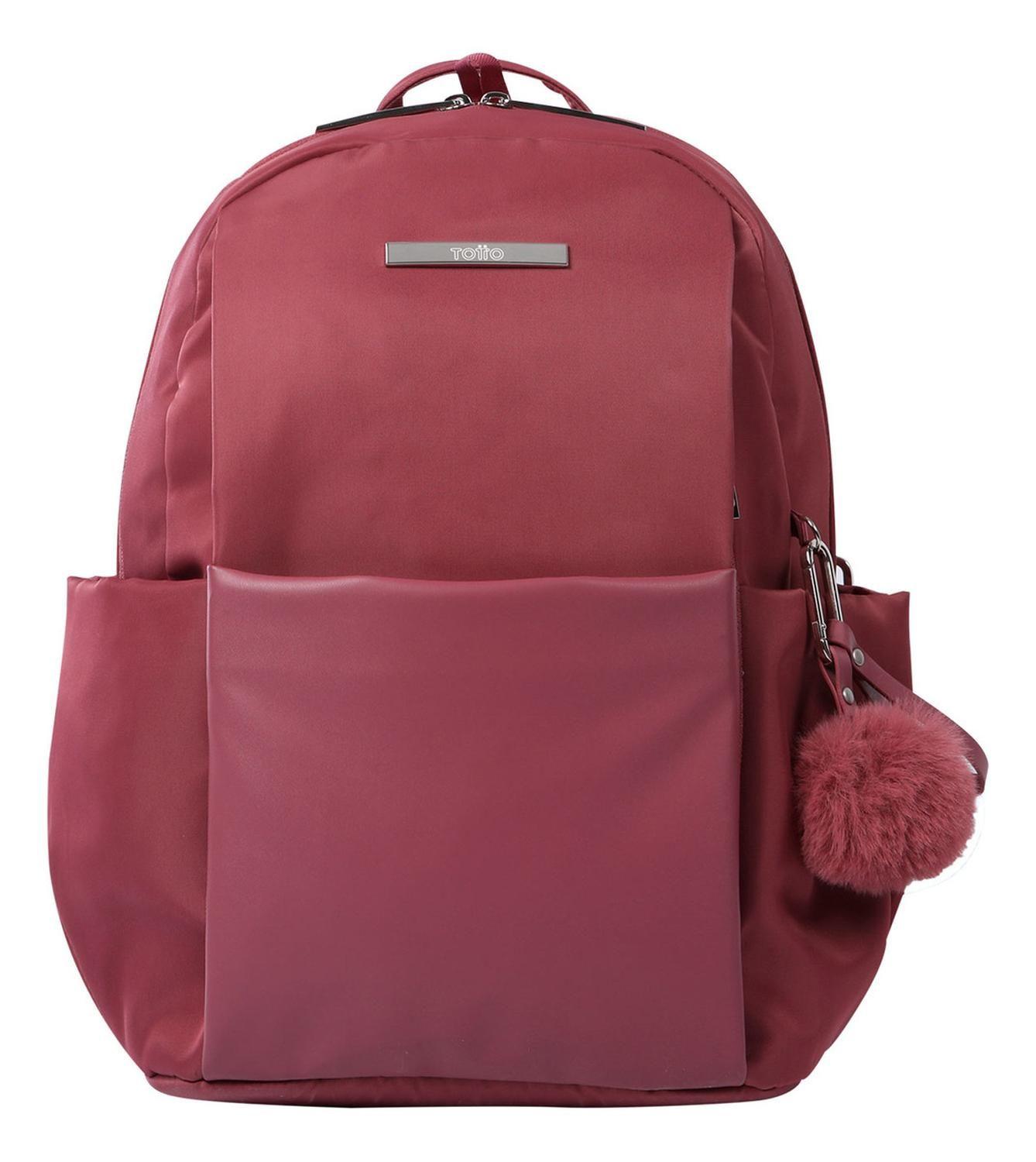 Mochila Ejecutiva Mujer Totto Adelaide 1 2.0 Deco Rose-0