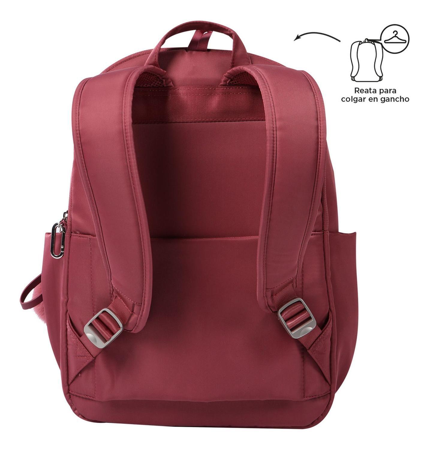 Mochila Ejecutiva Mujer Totto Adelaide 1 2.0 Deco Rose-2