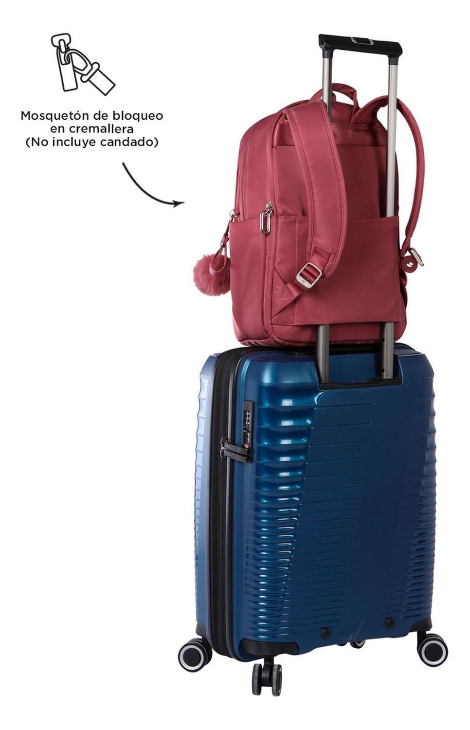 Mochila Ejecutiva Mujer Totto Adelaide 1 2.0 Deco Rose-6