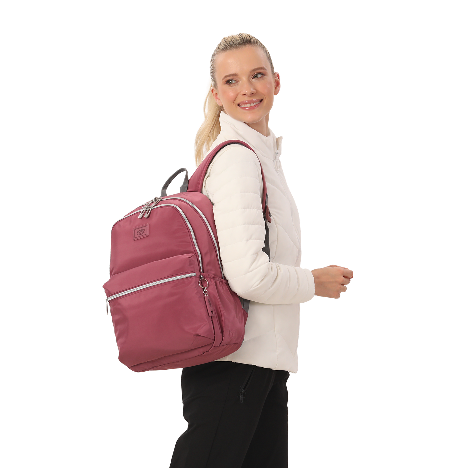 Mochila Mujer Aynatto Rosado Deco Rose-4