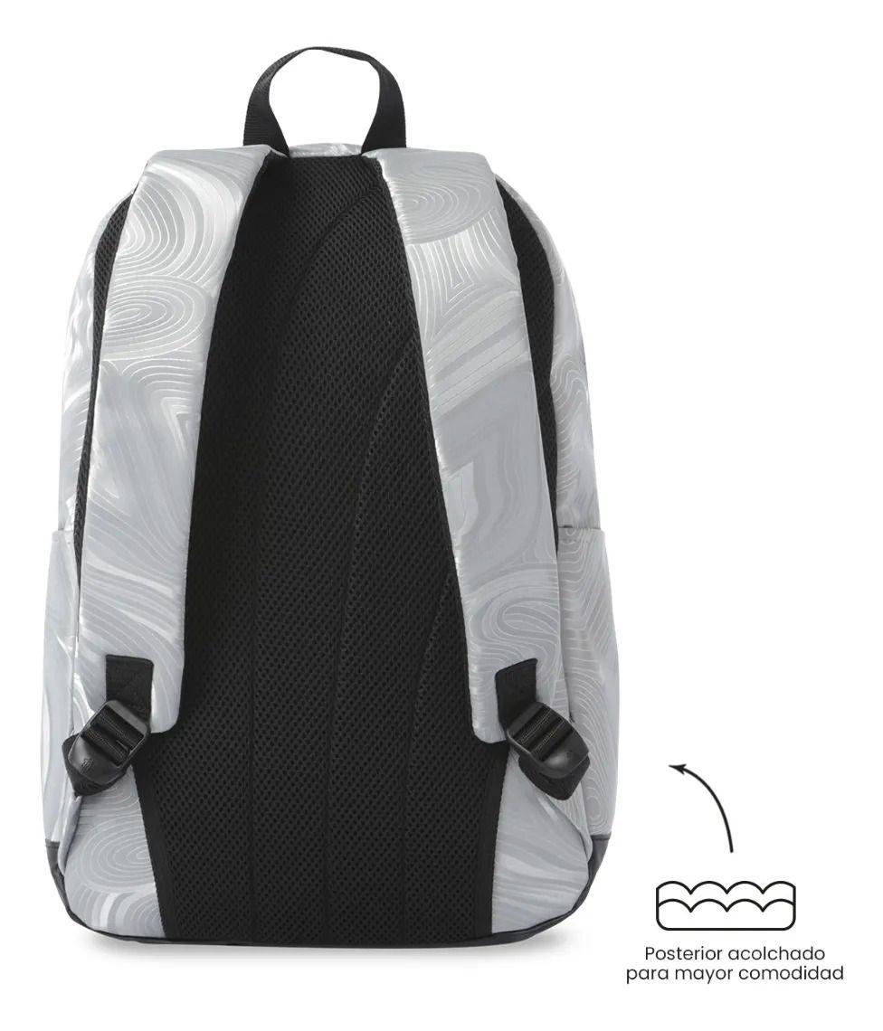 Mochila Universitario  Tocax Porta Pc 14  Gris-3