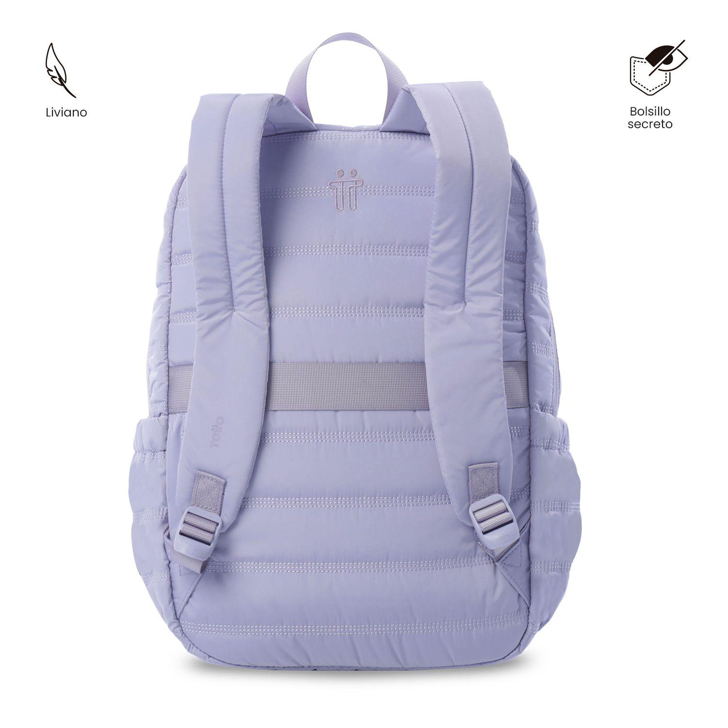 Mochila Universitario Moxi Porta PC 15" Morado -3
