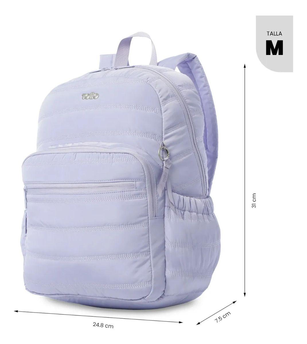 Mochila Universitario Moxi Porta Pc 15  Morado-2