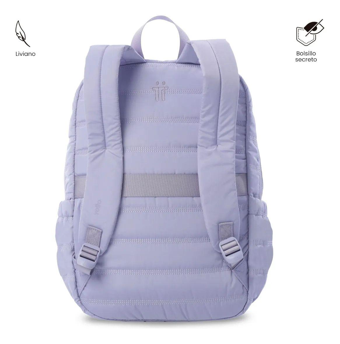 Mochila Universitario Moxi Porta Pc 15  Morado-3