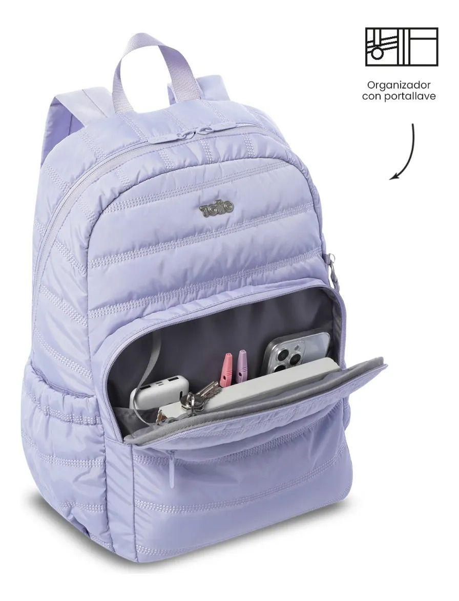 Mochila Universitario Moxi Porta Pc 15  Morado-5