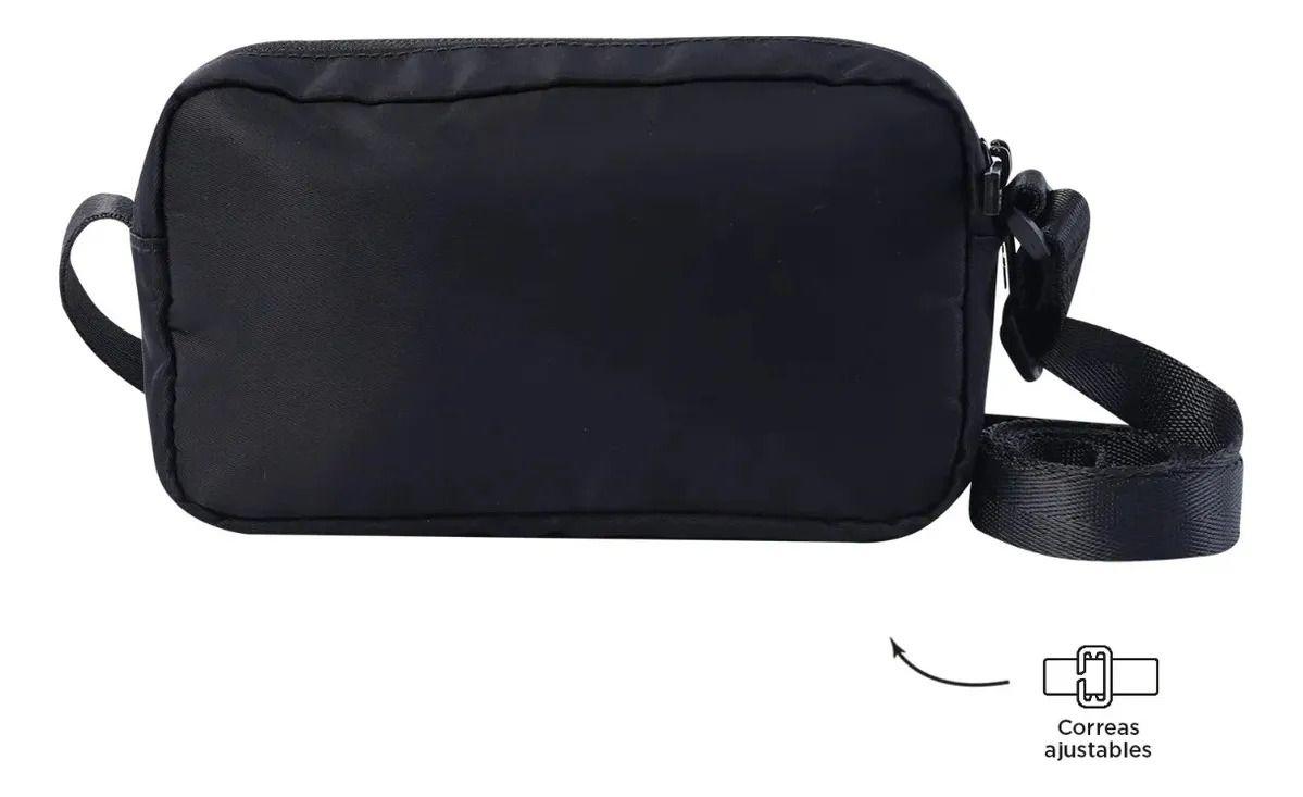Cartera Para Mujer Bombo Crossbody Negra-3