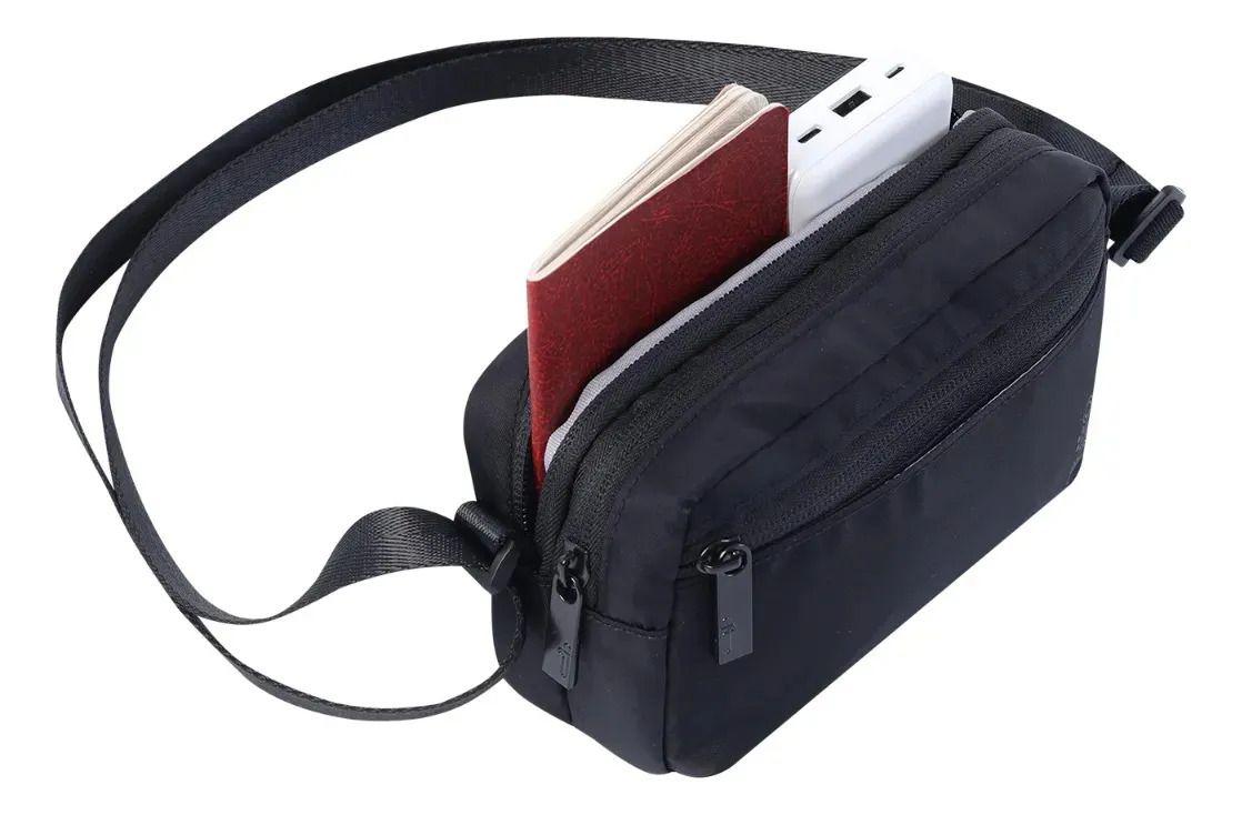Cartera Para Mujer Bombo Crossbody Negra-4