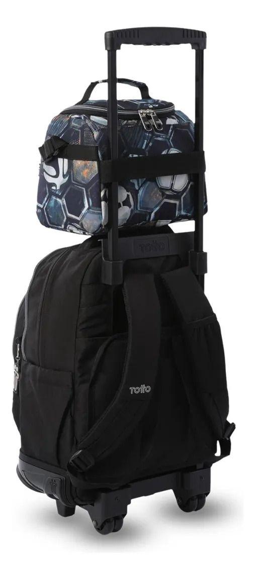 Lonchera Térmica Para Hombre Resaltador Grande Negra-4