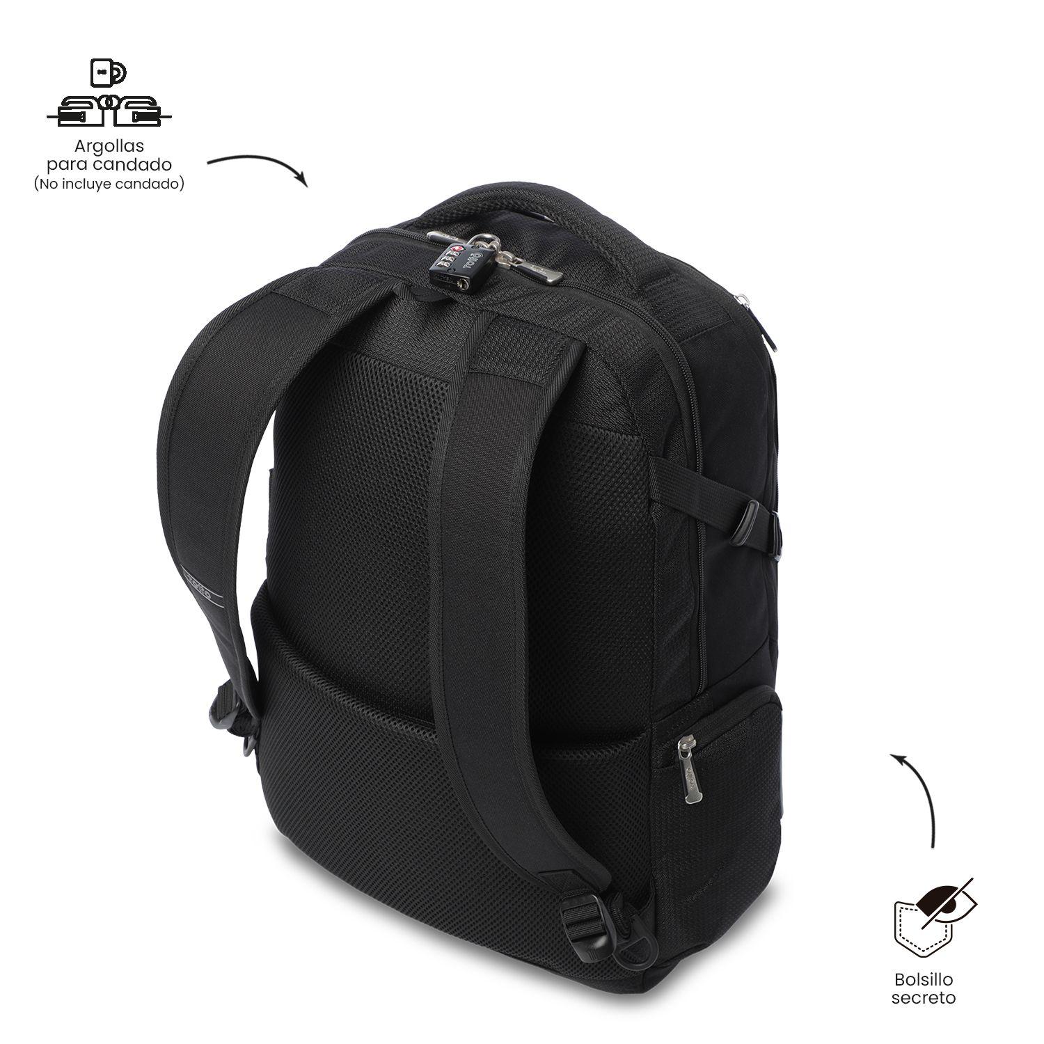 Mochila Ejecutivo Porta PC 17" Novixan Negro Hombre-6
