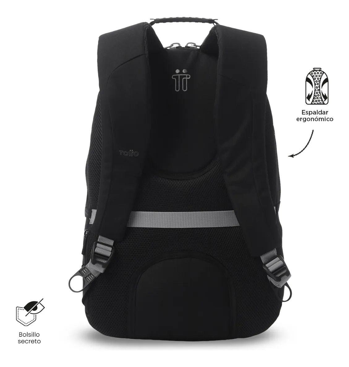 Mochila Universitario  Krimmler 3.0 Porta Pc 15.4  Negro-3