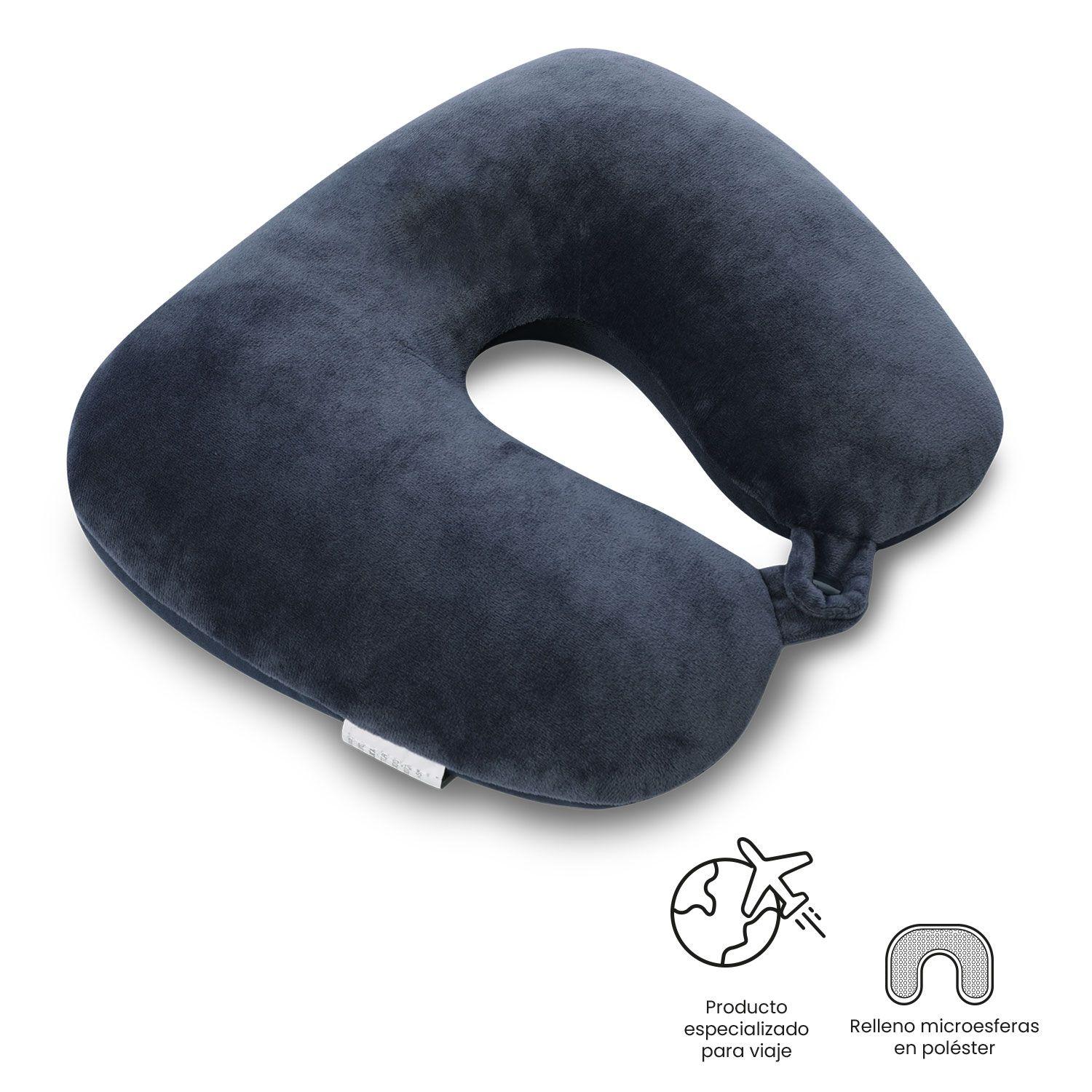 Almohada de Viaje  2 En 1 Cloud Azul-2