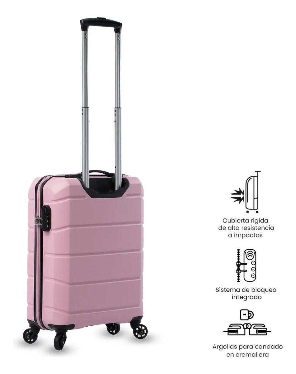 Maleta De Cabina 360 Rayatta S2 10 Kilos Rosada-4