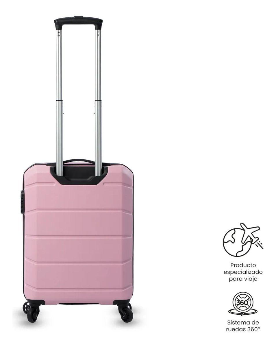 Maleta De Cabina 360 Rayatta S2 10 Kilos Rosada-5