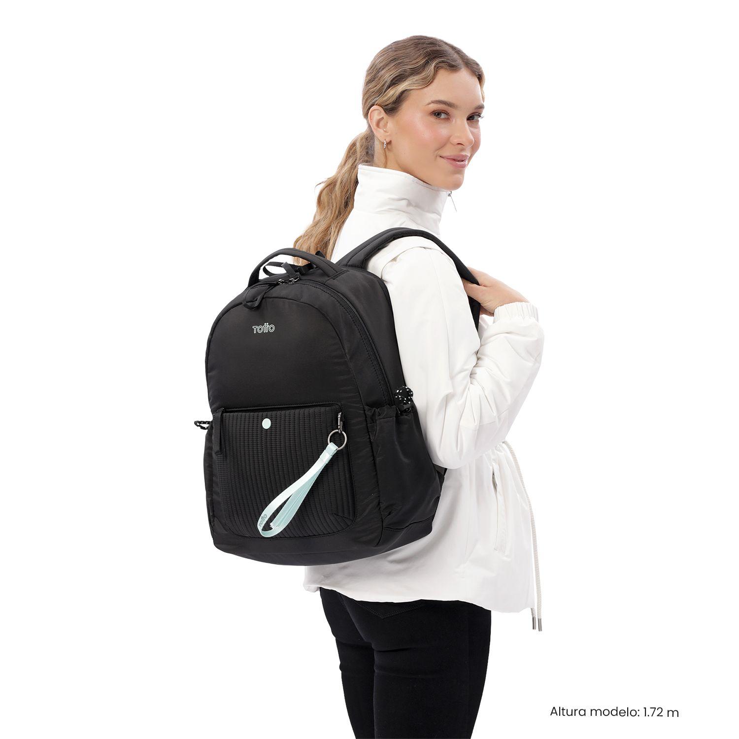 Mochila Universitario Praga Porta PC 14" Negro Mujer-1