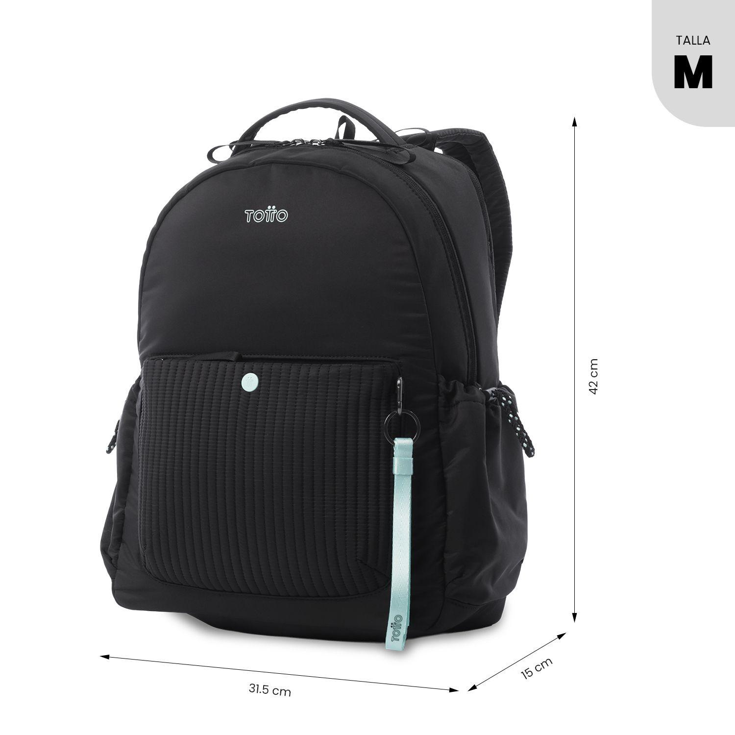 Mochila Universitario Praga Porta PC 14" Negro Mujer-2