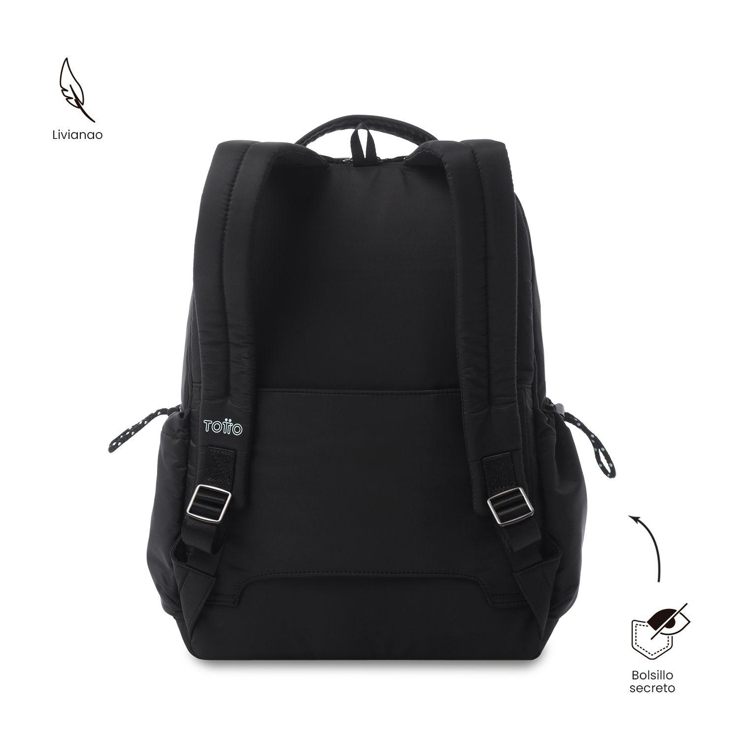 Mochila Universitario Praga Porta PC 14" Negro Mujer-3