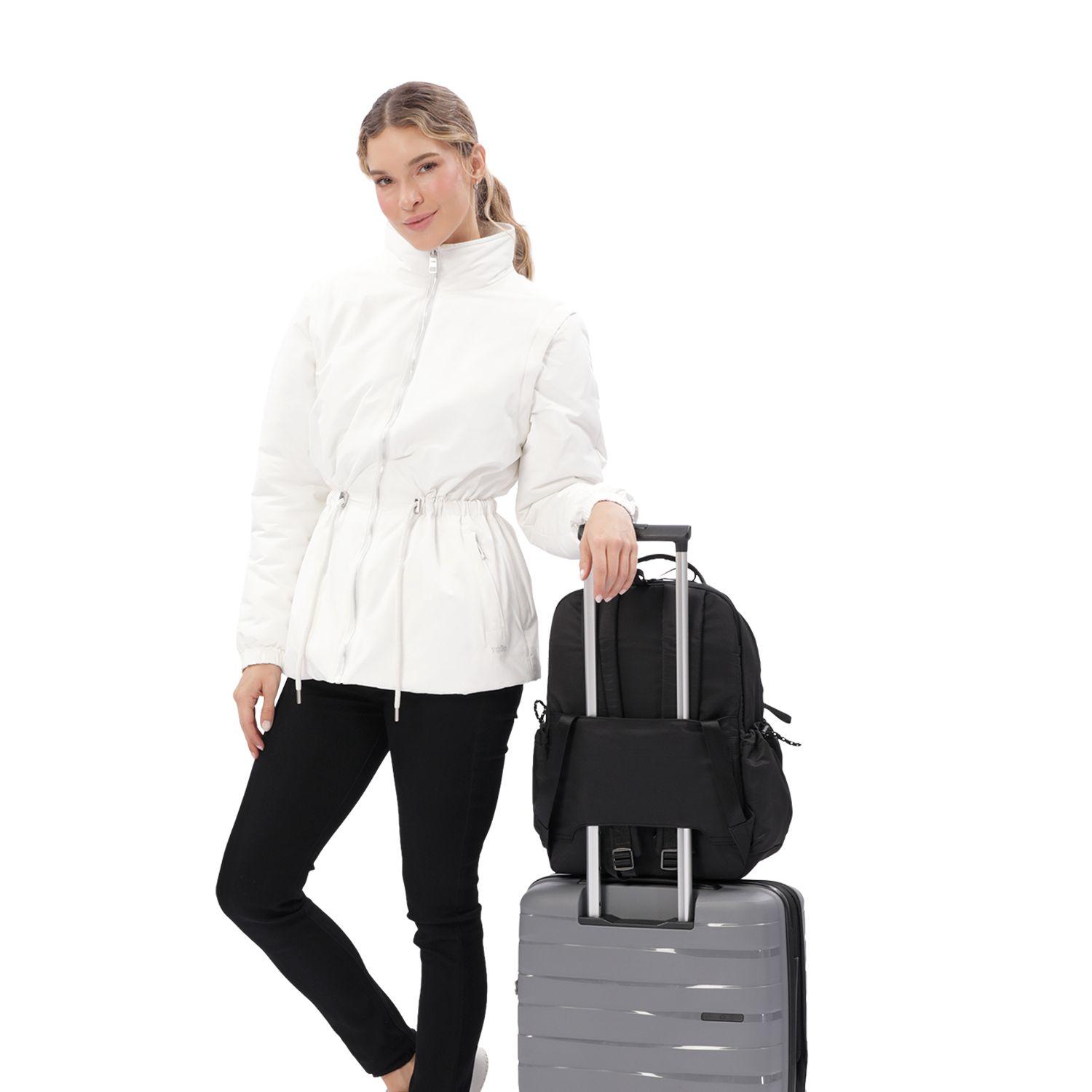 Mochila Universitario Praga Porta PC 14" Negro Mujer-6
