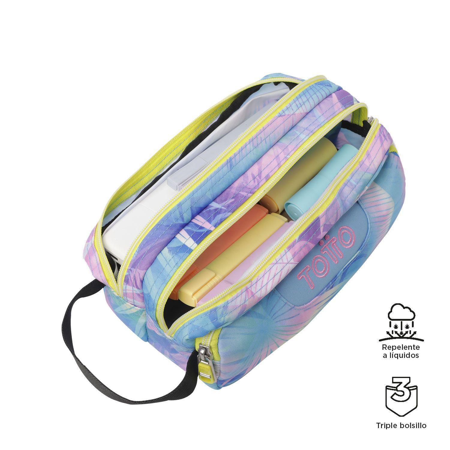 Estuche Totto Agapeg Escolar con Gran Capacidad y Diseño Resistente-2