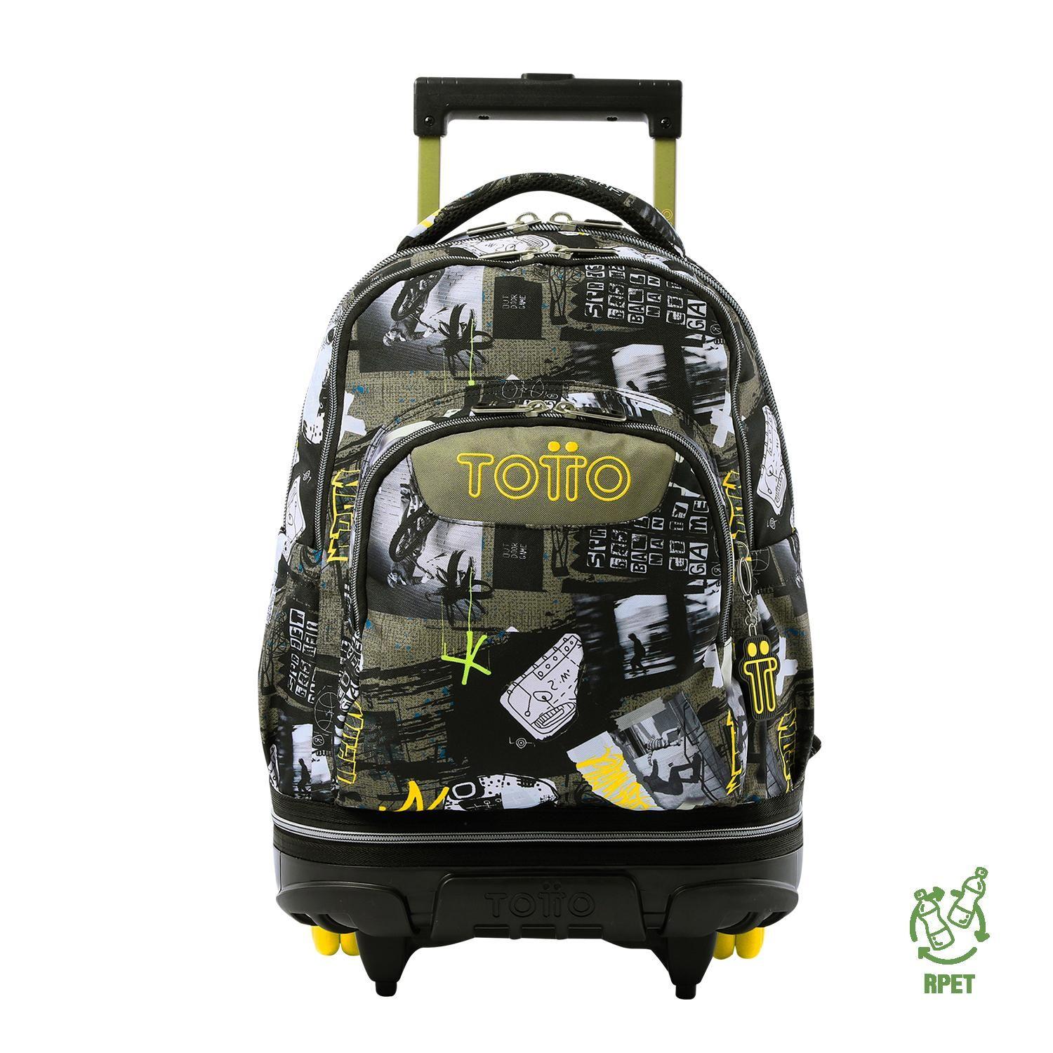 Mochila con Ruedas removibles Tiza Negro-0