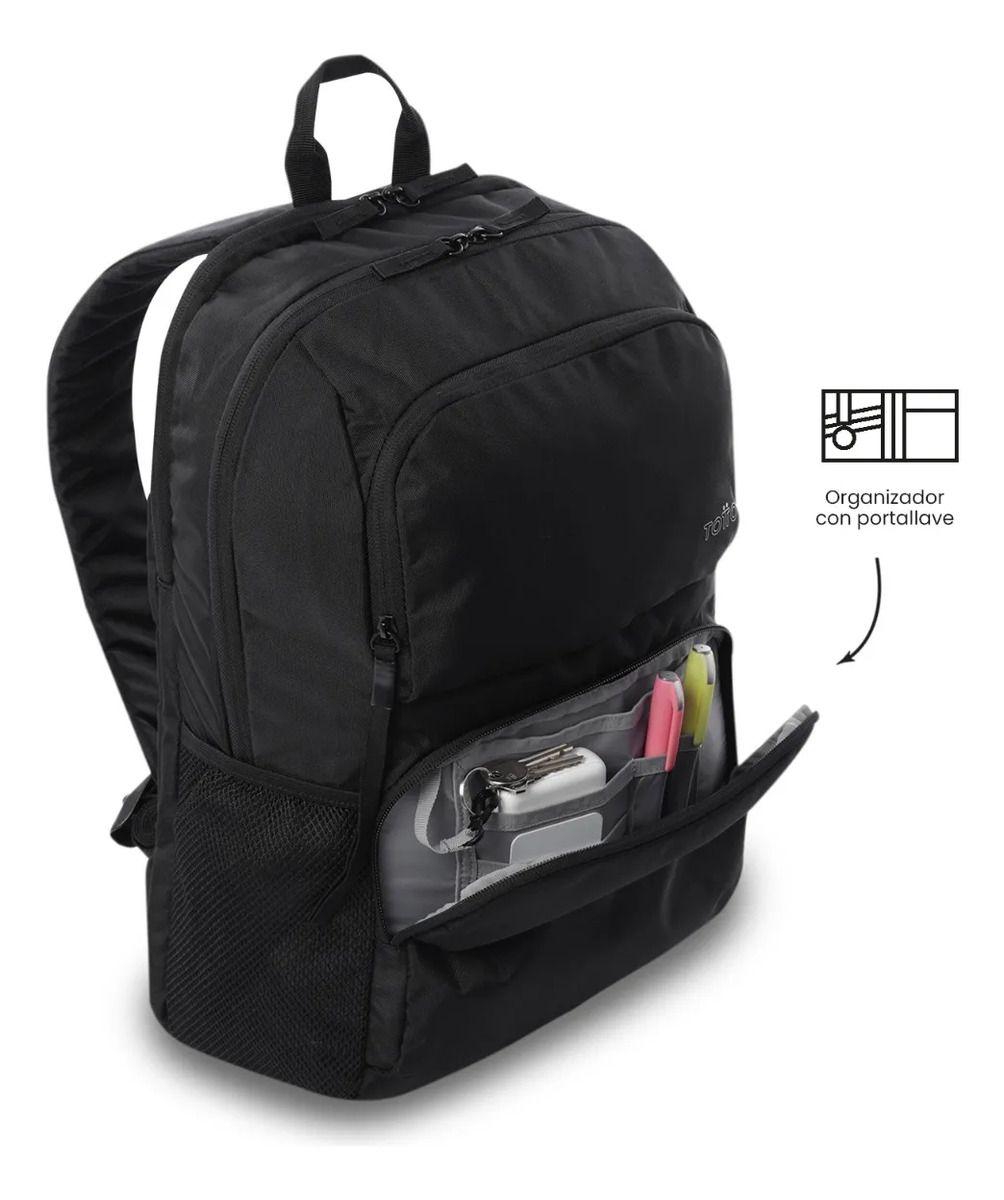 Mochila Universitario Porta Pc 14  Cloud Negro Unisex-5