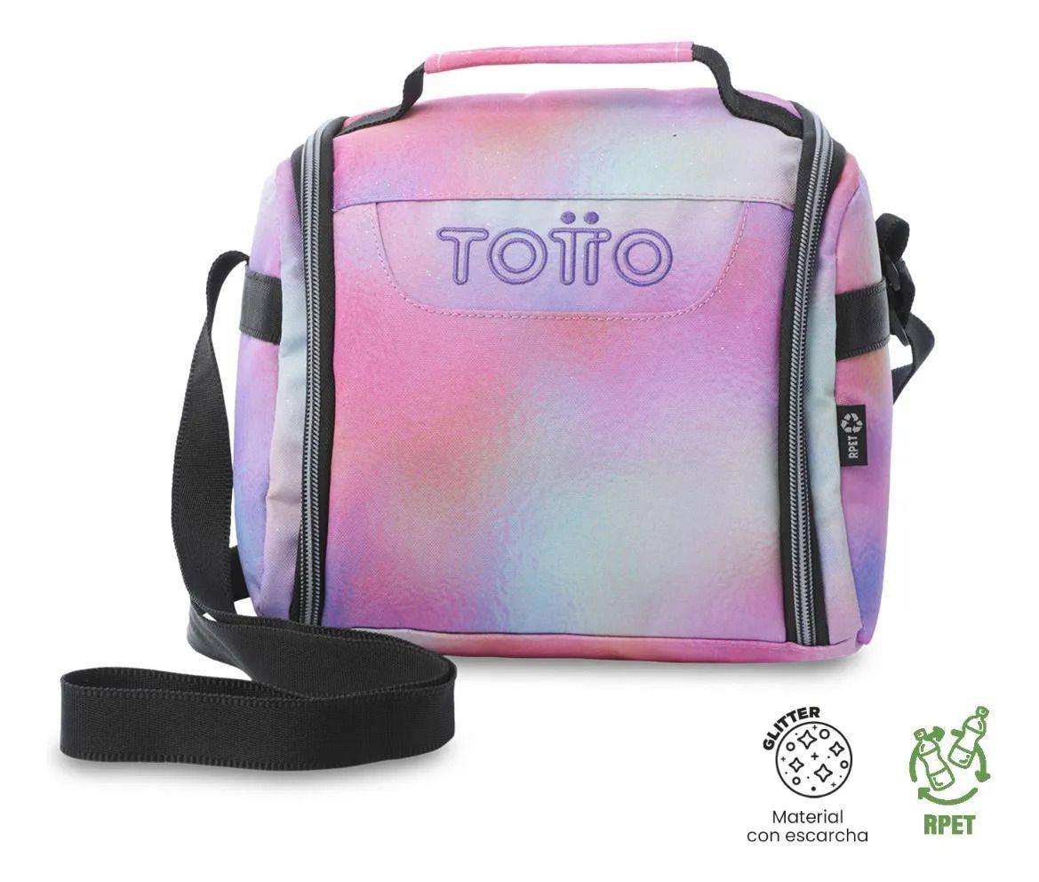 Lonchera Térmica Para Mujer Resaltador Glitter Grande Rosada-0