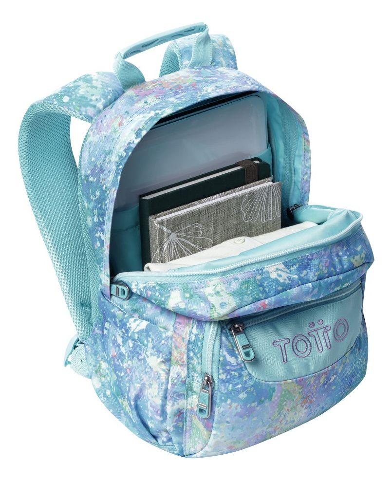 Mochila Urbana Notebook Escolar Totto Classic Tempera Niña-4