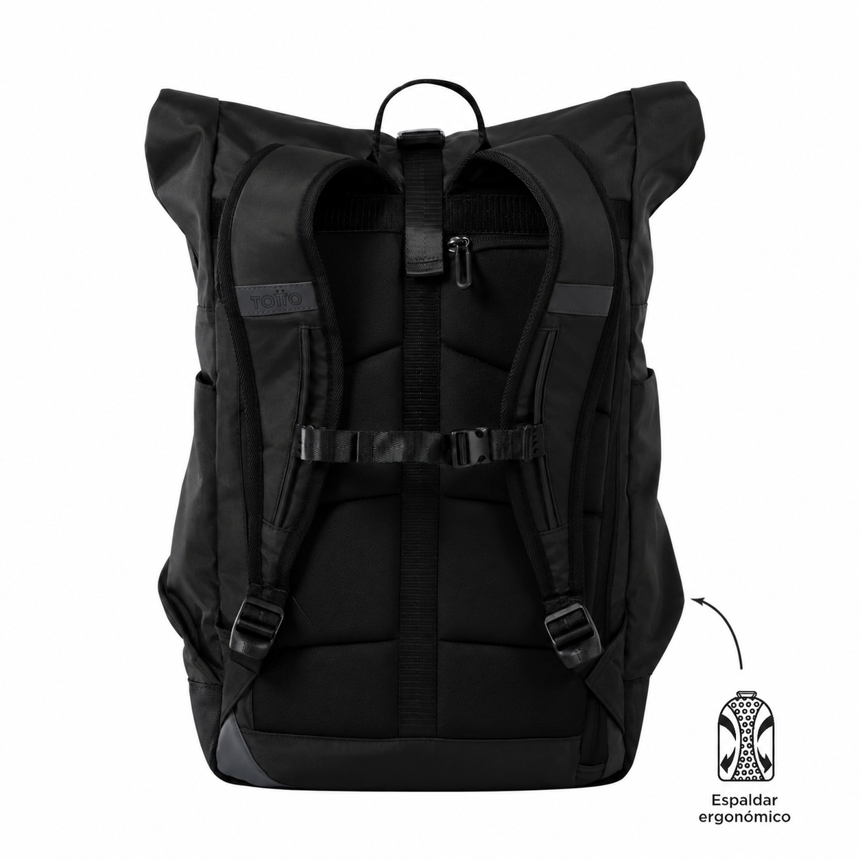 Mochila Universitaria Spurn 2.0 Porta PC 14" Negro Hombre-2