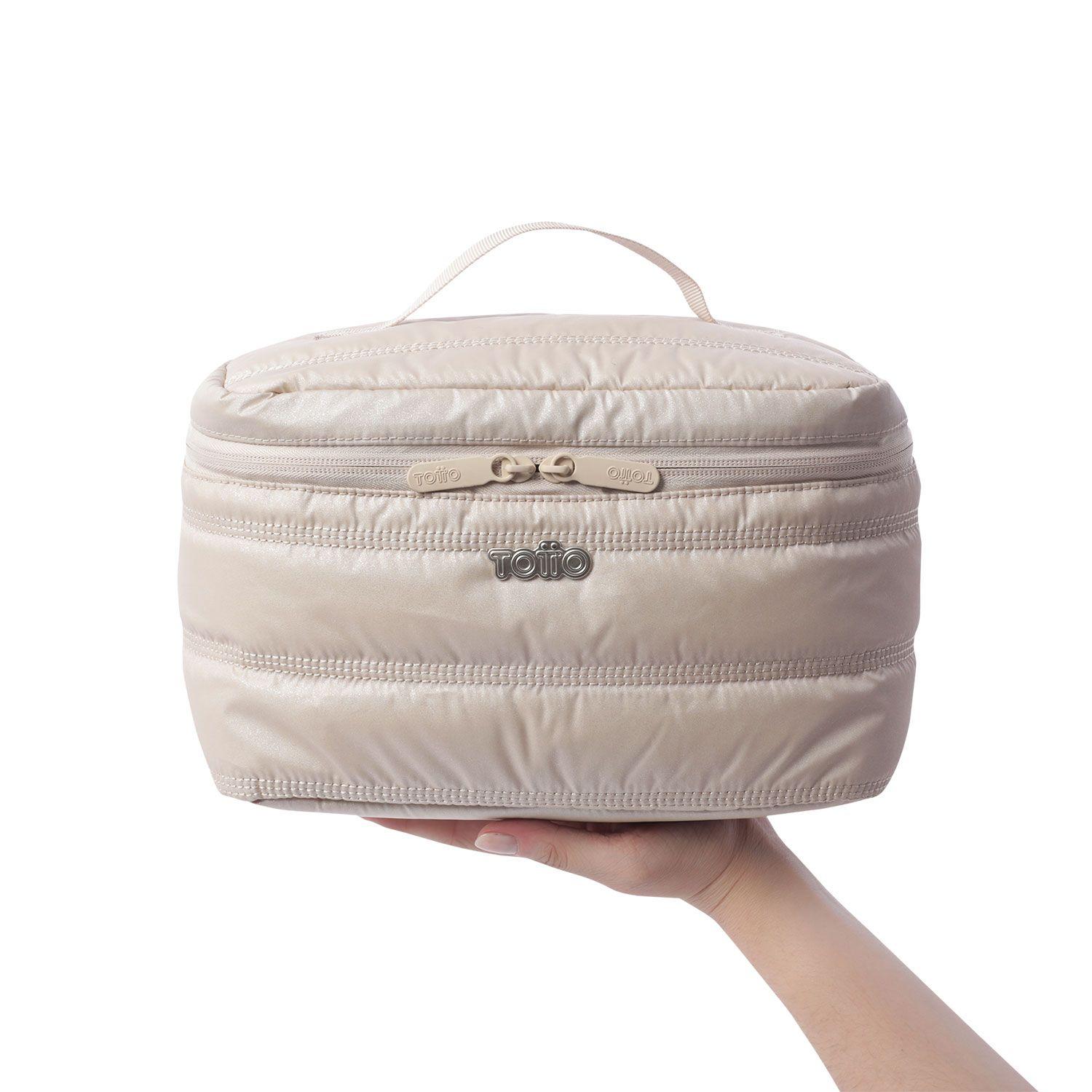 Cosmetiquero Multiuso Moxi Grande Beige/Metálico-2