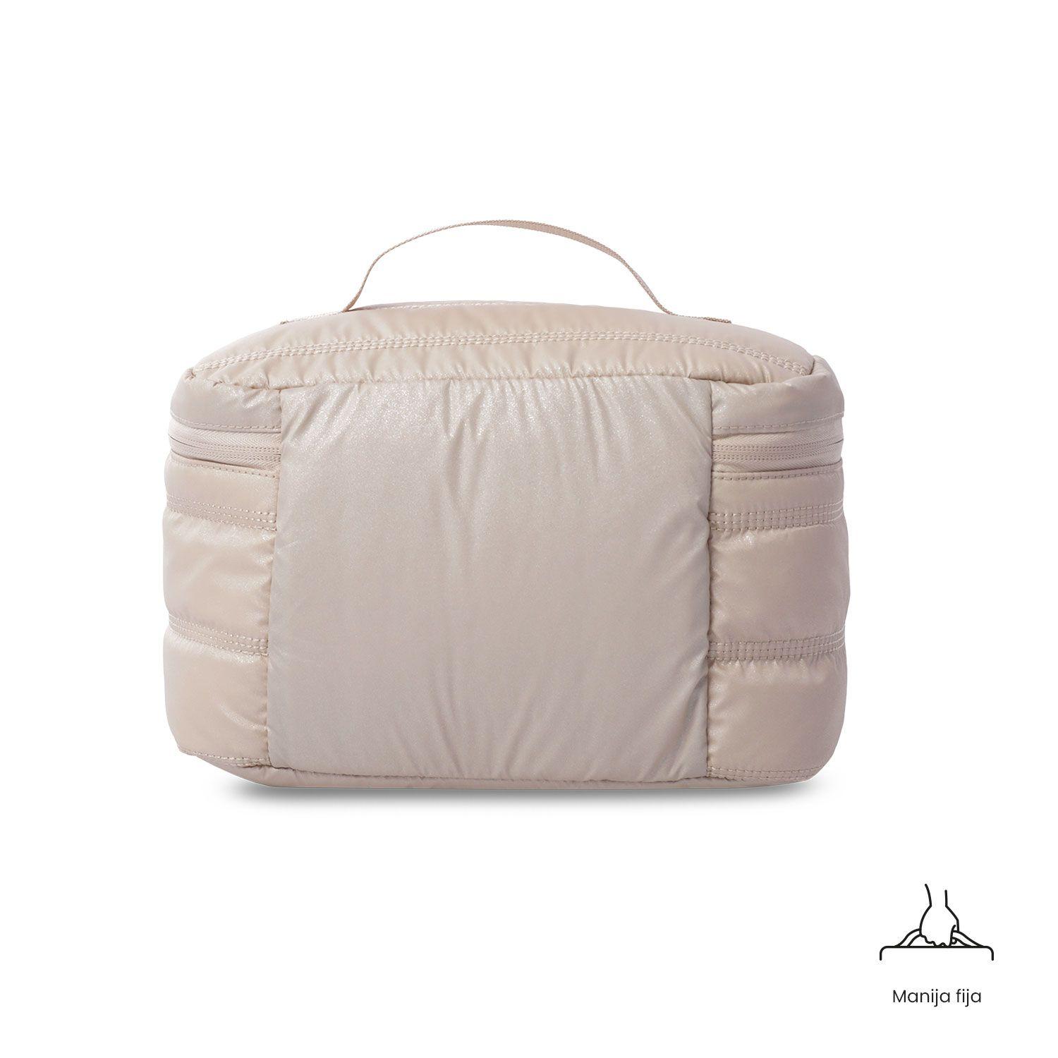 Cosmetiquero Multiuso Moxi Grande Beige/Metálico-4