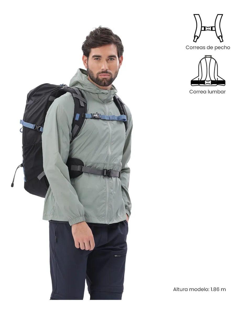 Mochila Outdoor Summit 35 Negro Con Sistema De Pedernal-2