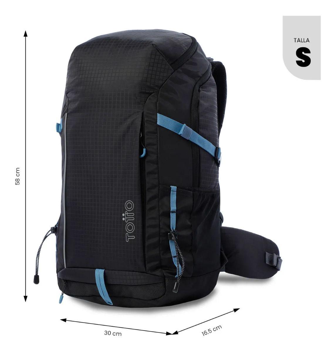 Mochila Outdoor Summit 35 Negro Con Sistema De Pedernal-3