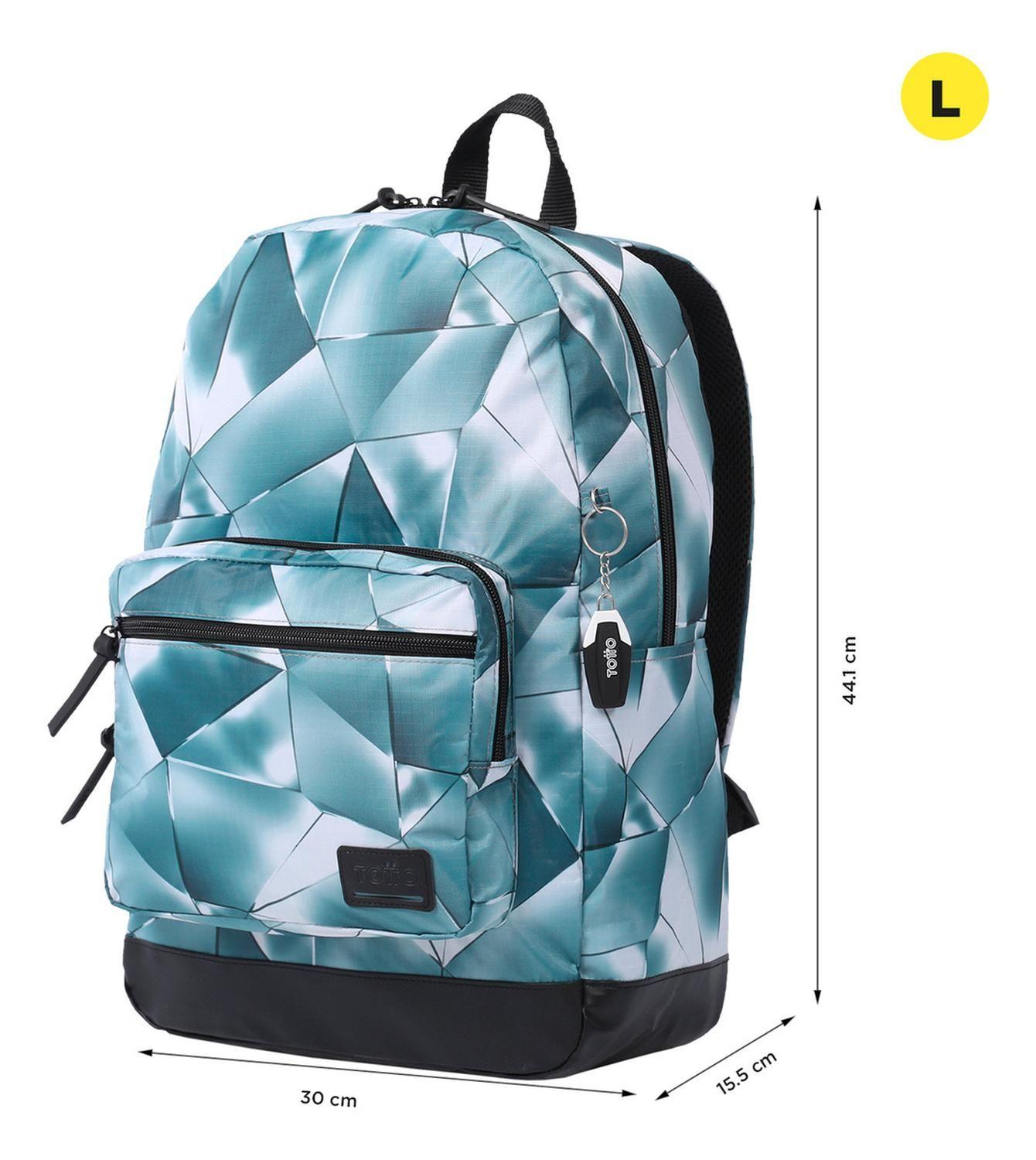 Mochila Mujer Totto Tocax Gris Mettal-2