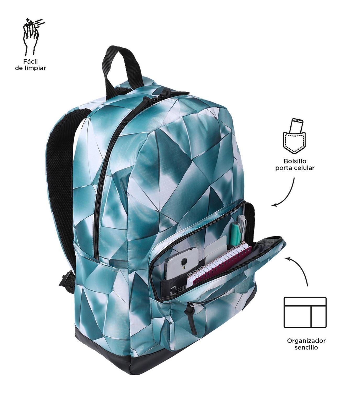 Mochila Mujer Totto Tocax Gris Mettal-5