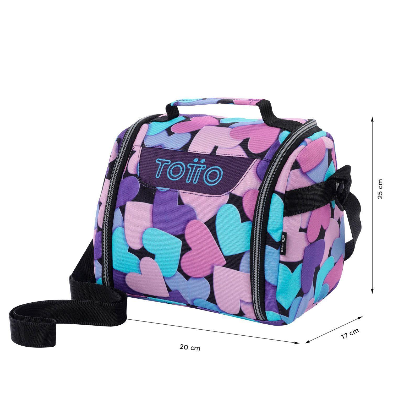 Lonchera Escolar Térmica Para Niña Resaltador Azul 2 Totto-2