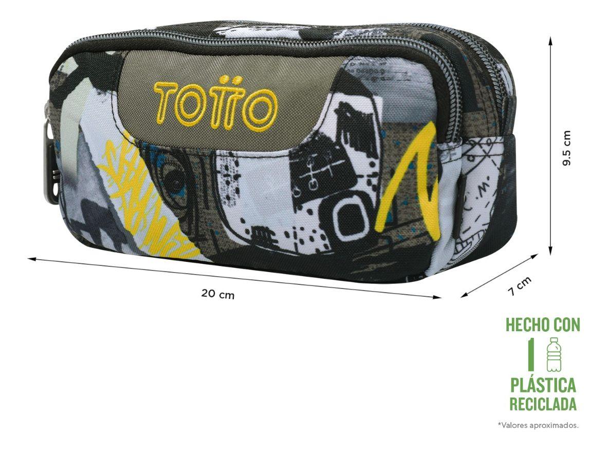Totto Estuche Escolar para Lapices Rpet Impermeable Eco003-1