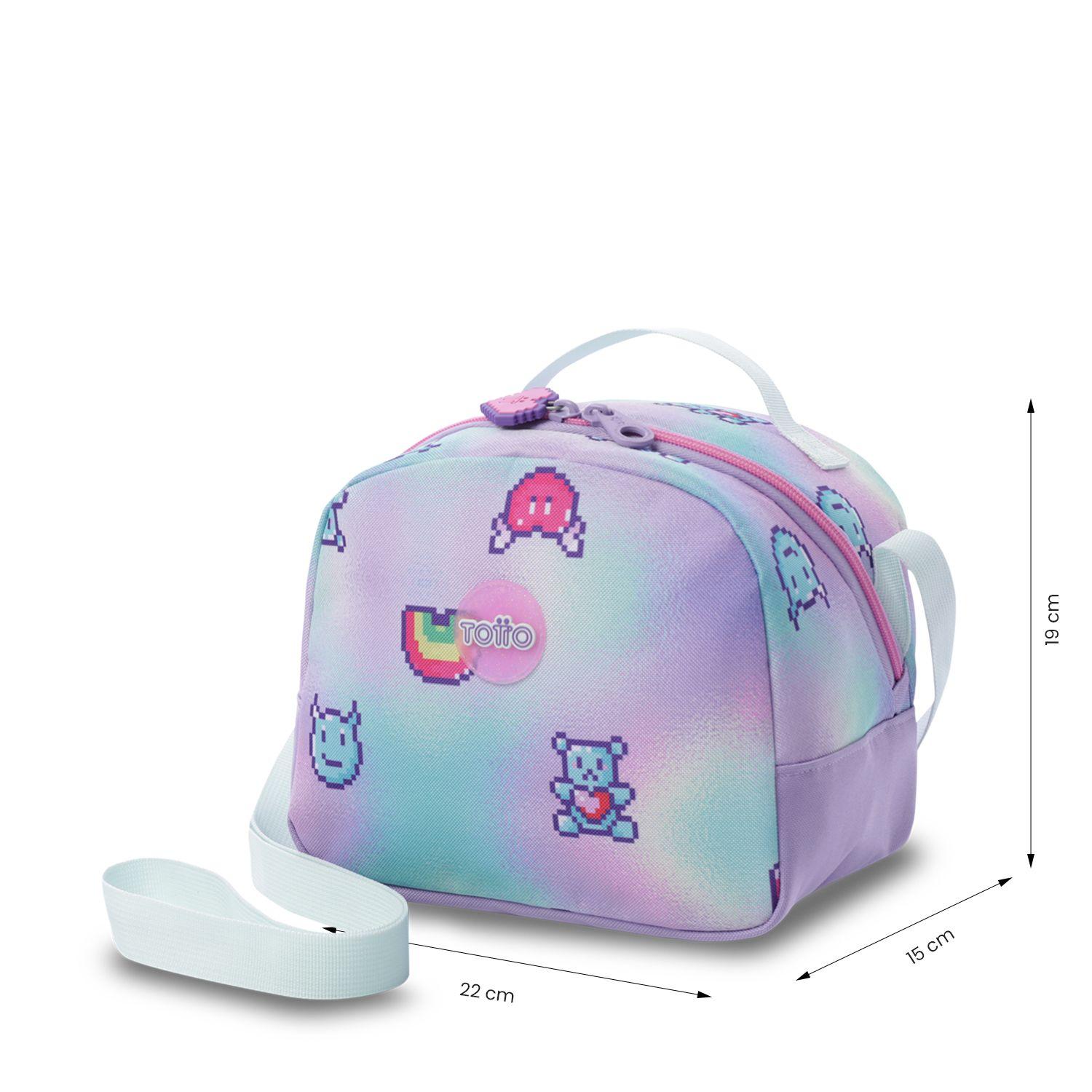 Lonchera Térmica Niña Andy Cat Mediana Morada Totto-3