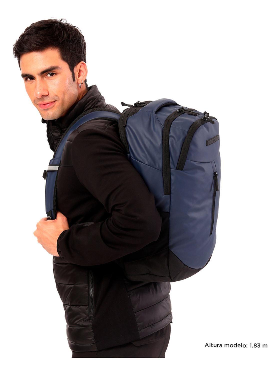 Mochila Hombre Totto Savage Negro/azul-1
