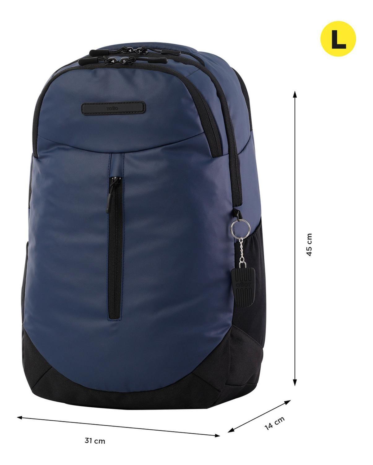 Mochila Hombre Totto Savage Negro/azul-2