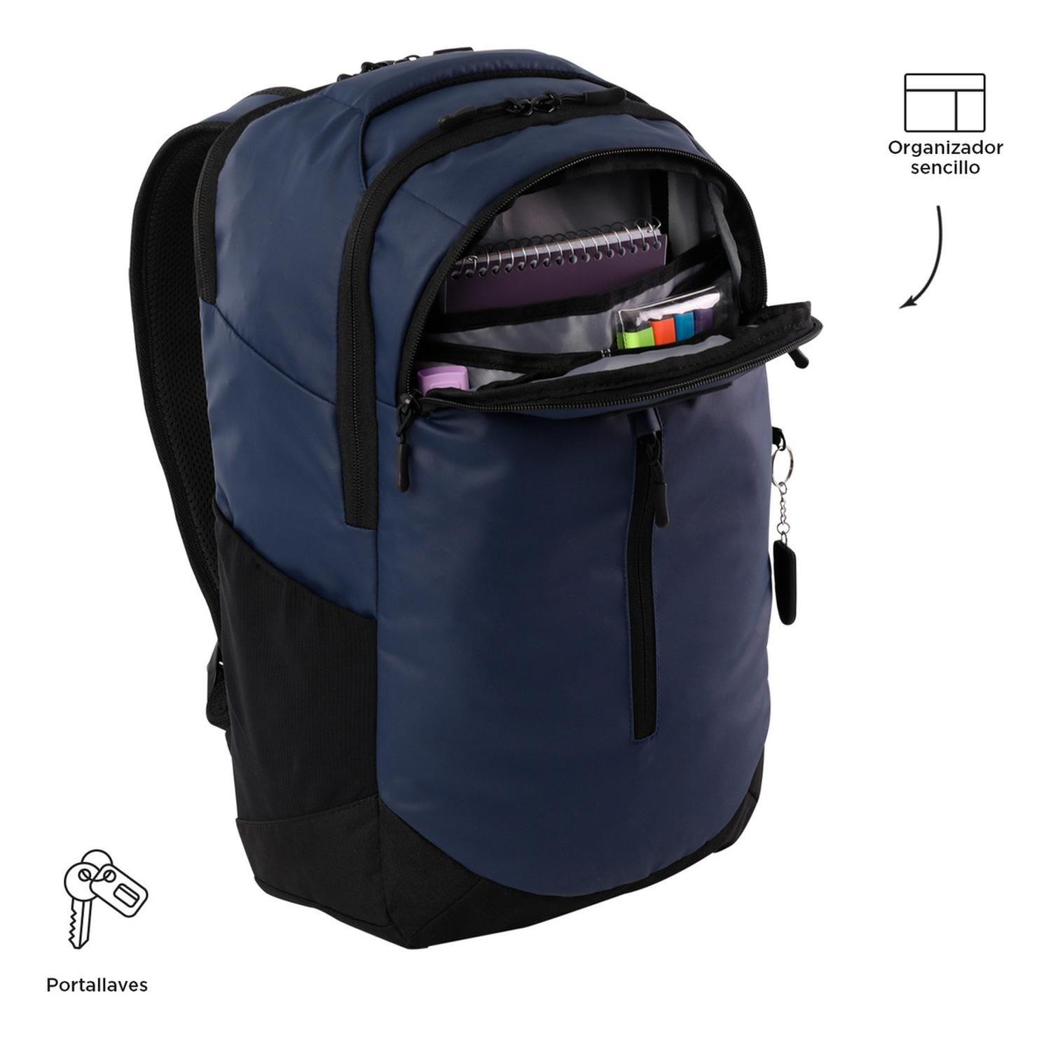Mochila Hombre Totto Savage Negro/azul-5