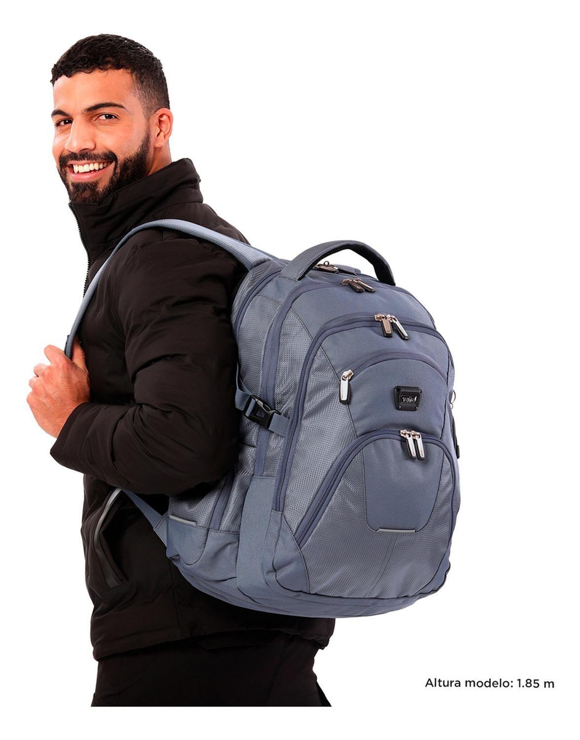 Mochila Hombre Totto Polixan 2.0 Gris Folkstone Gray-1