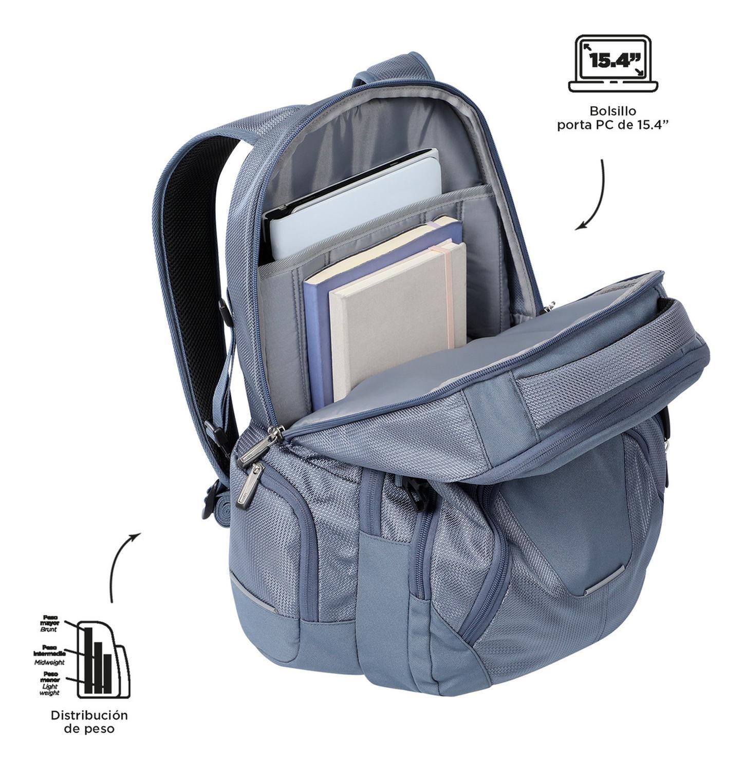 Mochila Hombre Totto Polixan 2.0 Gris Folkstone Gray-4
