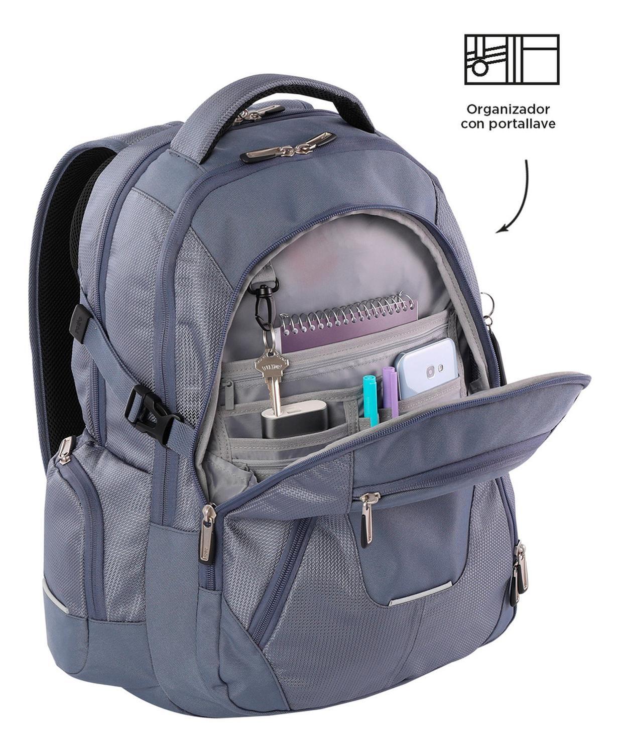 Mochila Hombre Totto Polixan 2.0 Gris Folkstone Gray-5