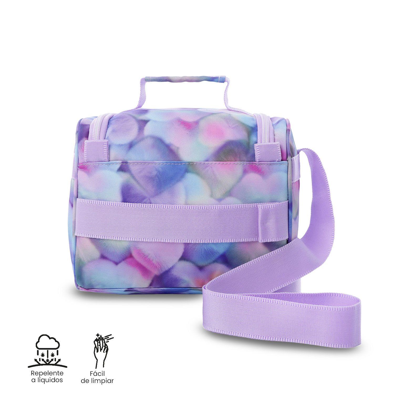 Lonchera Térmica Mujer Pizarra Mediana Morada Totto-4